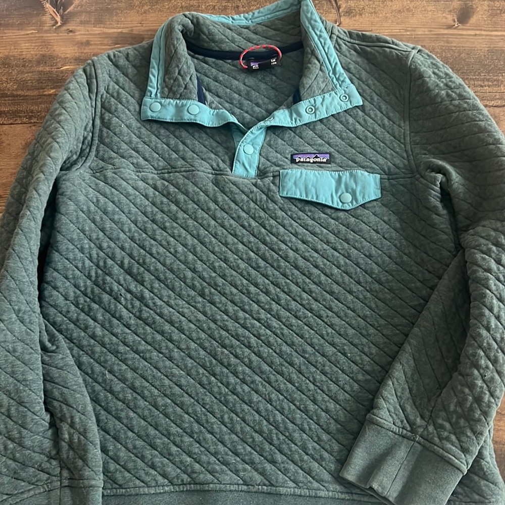 Teal Patagonia pullover